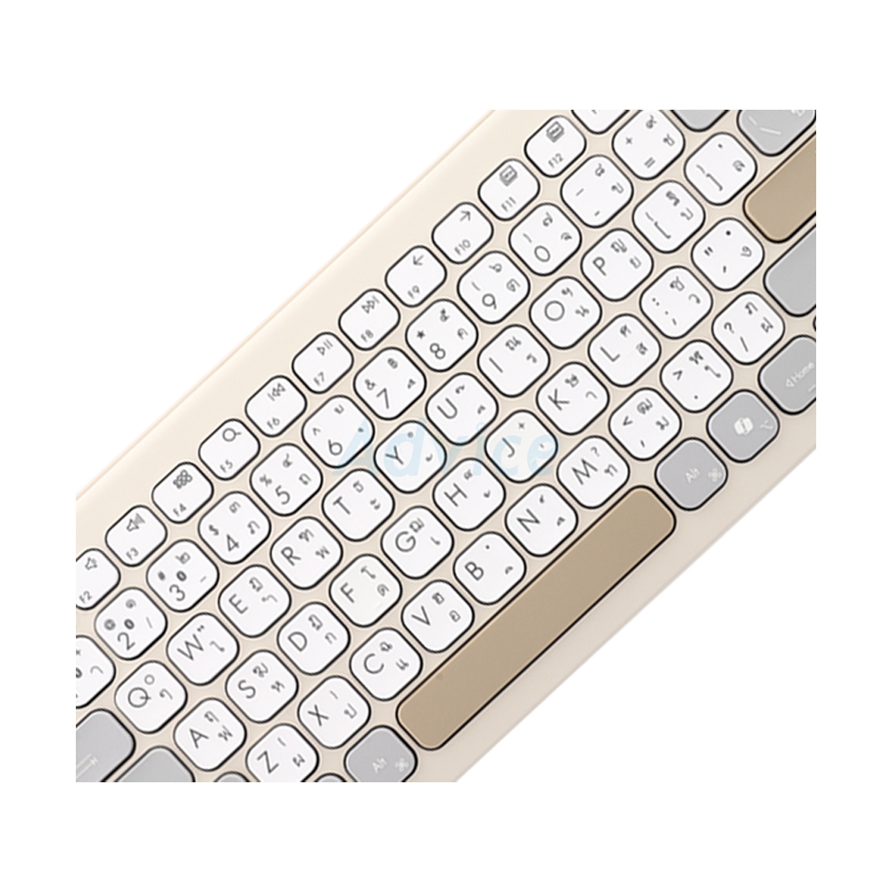 KEYBOARD WIRELESS ASUS MARSHMALLOW KW100 OAT MILK (BLUETOOTH)