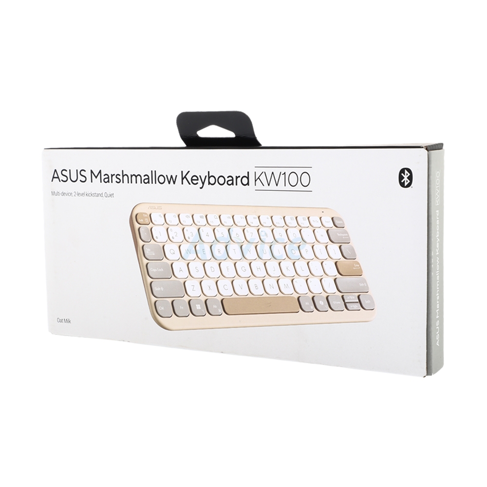 KEYBOARD WIRELESS ASUS MARSHMALLOW KW100 OAT MILK (BLUETOOTH)