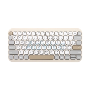 KEYBOARD WIRELESS ASUS MARSHMALLOW KW100 OAT MILK (BLUETOOTH)