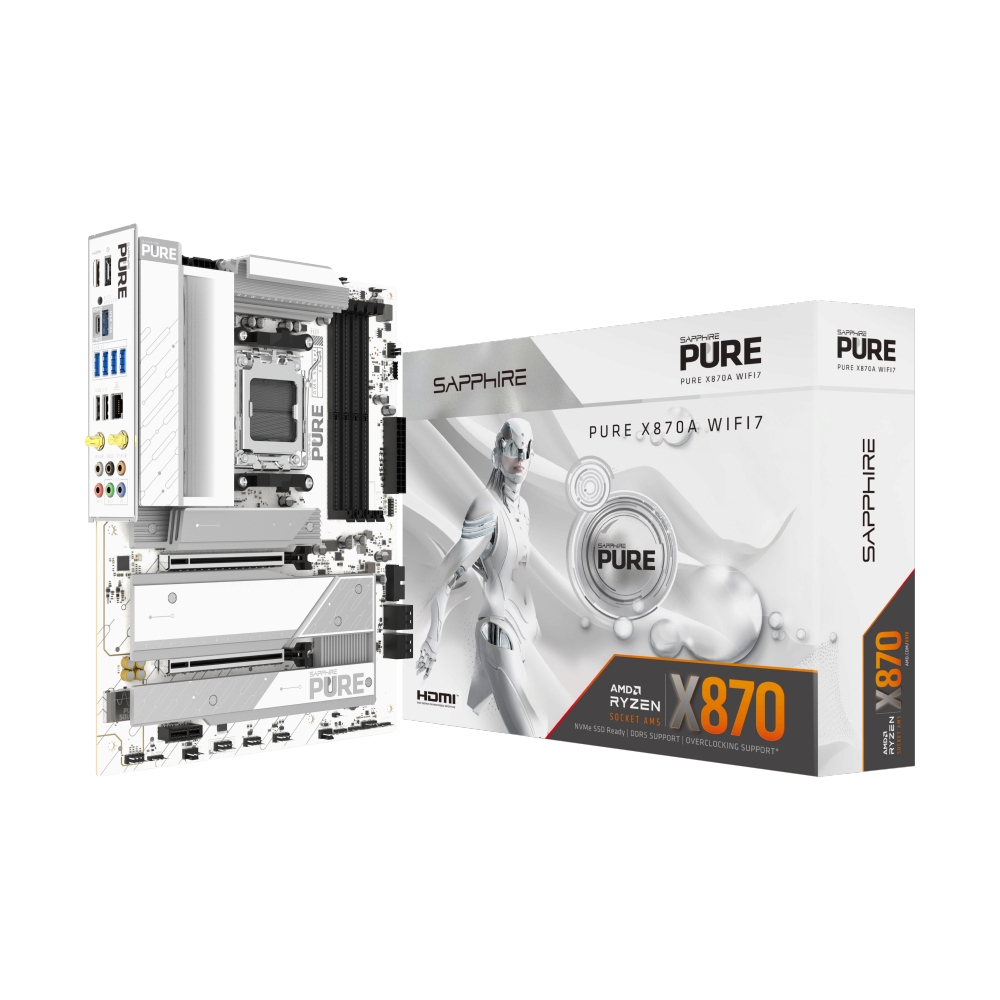 MAINBOARD (AM5) SAPPHIRE PURE X870A WIFI7 DDR5