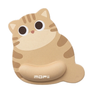 Mouse Pad MOFii Neko Pad NW-09 รองข้อมือ Cream Tabby