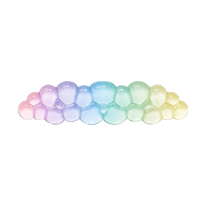 แผ่นรองข้อมือ MOFii Cloud Gel Palm Rainbow