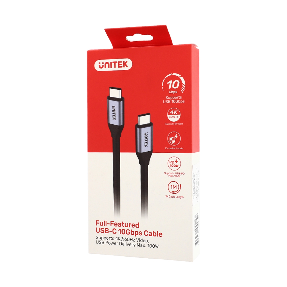 Cable Type-C TO Type-C (1M) UNITEK C14082ABK