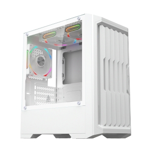 mATX CASE (NP) TSUNAMI ADVENTURE ISCAR TEMPERED GLASS GAMING 1267 WHITE *3