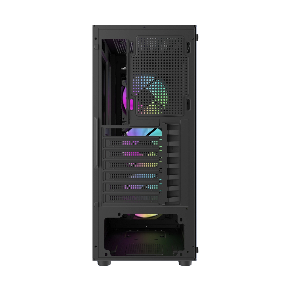mATX CASE (NP) TSUNAMI ADVENTURE ARIOTK TEMPERED GLASS M-ATX GAMING1267 BLACK*3
