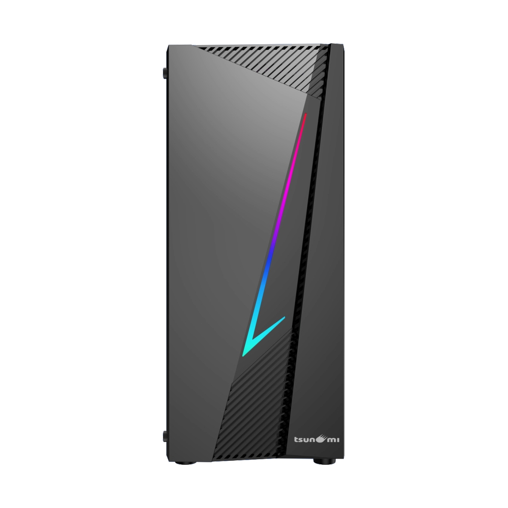 mATX CASE (NP) TSUNAMI ADVENTURE SCARIO TEMPERED GLASS M-ATX GAMING1267 BLACK*3