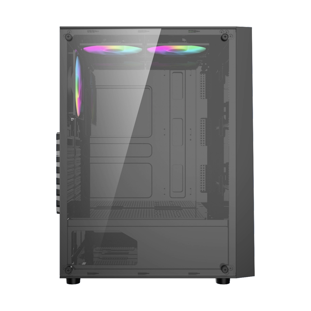 mATX CASE (NP) TSUNAMI ADVENTURE SCARIO TEMPERED GLASS M-ATX GAMING1267 BLACK*3