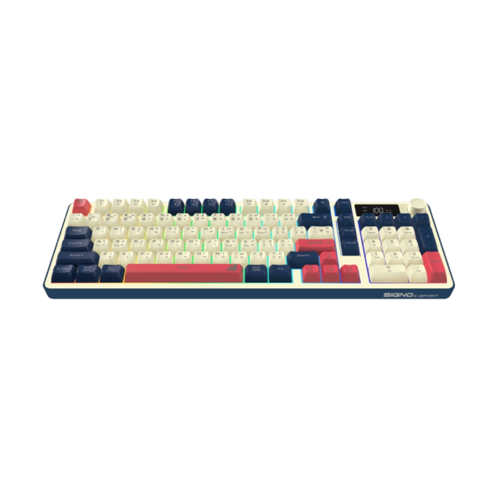 KEYBOARD WIRELESS BLUETOOTH SIGNO 736WB EXXONOS (RUBBER DOME  SWITCH คีย์บอร์ด)