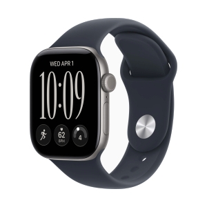 Apple Watch Series 12 GPS 42mm Space Grey Aluminium with Navy Blue Sport Band - S/M (MJE74SA/A)