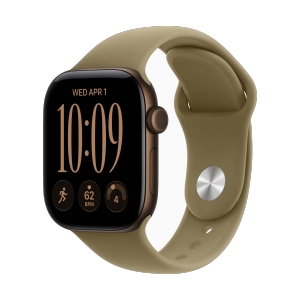 Apple Watch Series 12 GPS 42mm Dark Bronze Aluminium with Olive Sport Band - M/L (MJEG4SA/A)