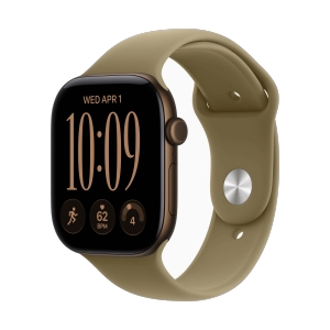 Apple Watch Series 12 GPS 46mm Dark Bronze Aluminium with Olive Sport Band - S/M (MJEQ4SA/A)