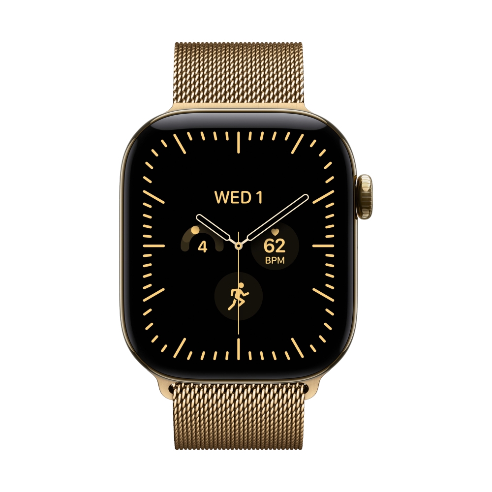 Apple Watch Series 12 GPS + Cellular 42mm Radiant Gold Titanium with Radiant Gold Milanese Loop (MJGL4SA/A