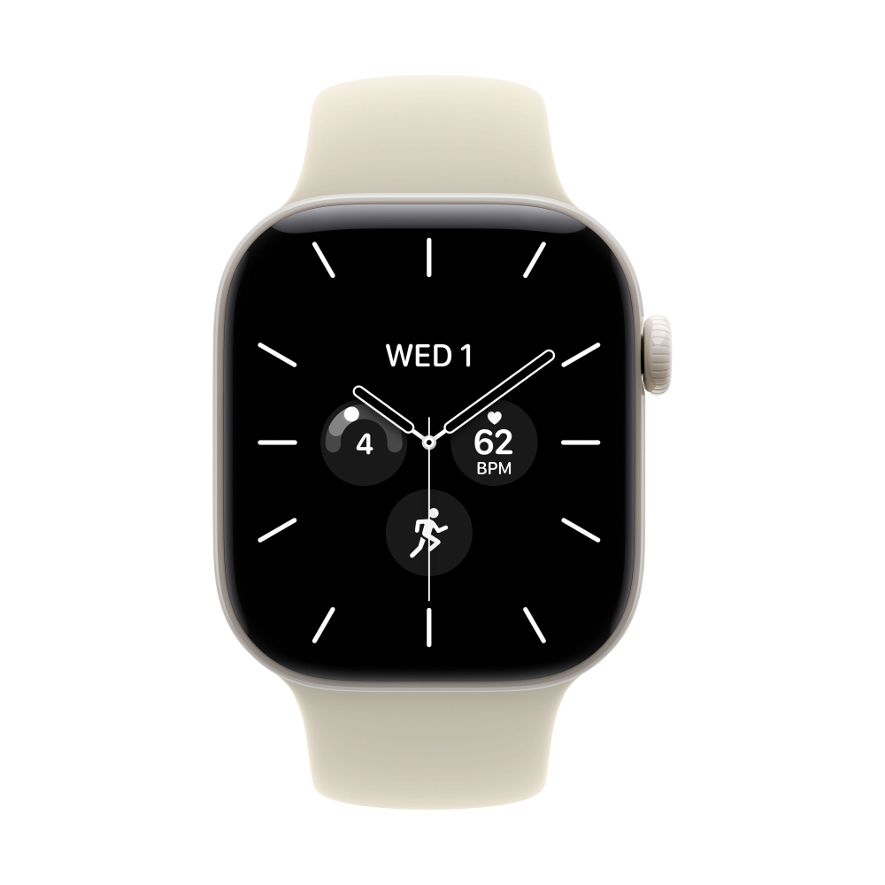 Apple Watch Series 12 GPS + Cellular 42mm Pearl White Ceramic with Sand sport Band - S/M (MJGW4SA/A)