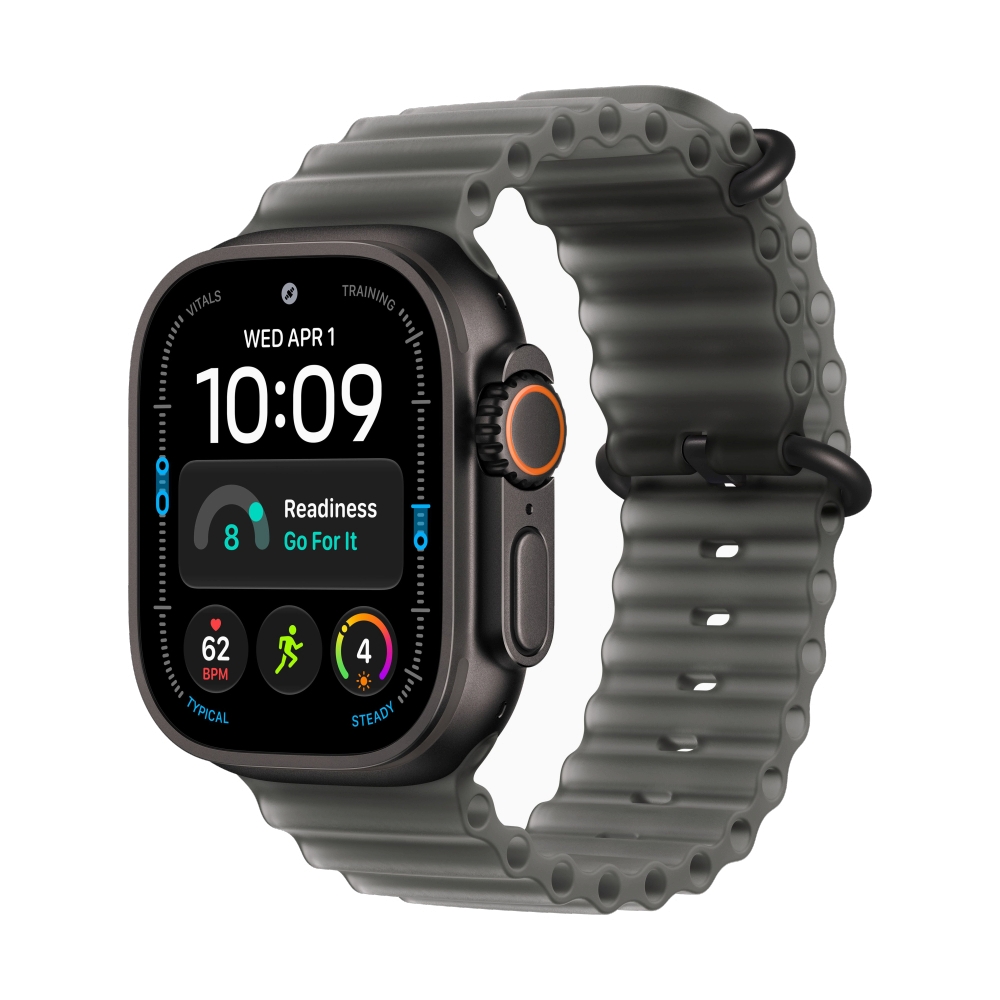 Apple Watch Ultra 4 GPS + Cellular 49mm Black Titanium with Translucent Black Ocean Band (MJAY4SA/A)
