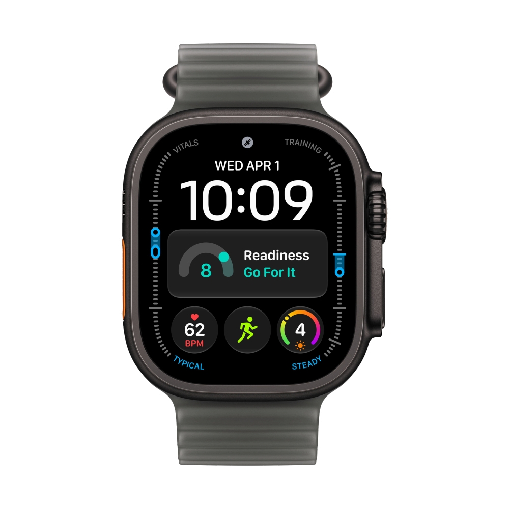 Apple Watch Ultra 4 GPS + Cellular 49mm Black Titanium with Translucent Black Ocean Band (MJAY4SA/A)
