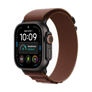 Apple Watch Ultra 4 GPS + Cellular 49mm Black Titanium with Burgundy Alpine Loop - M (MJC14SA/A)