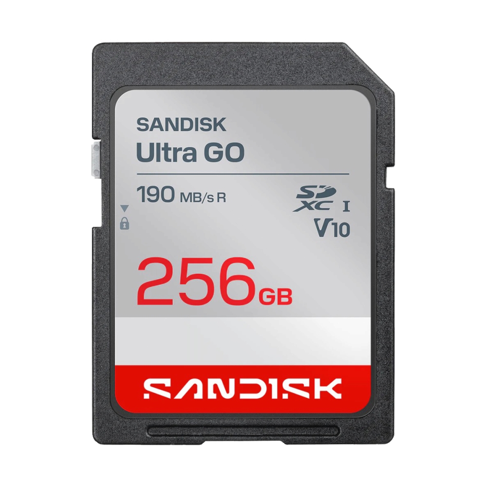 256GB SD Card SANDISK Ultra GO SDSDUGN-256G-GN6IN (190MB/s)