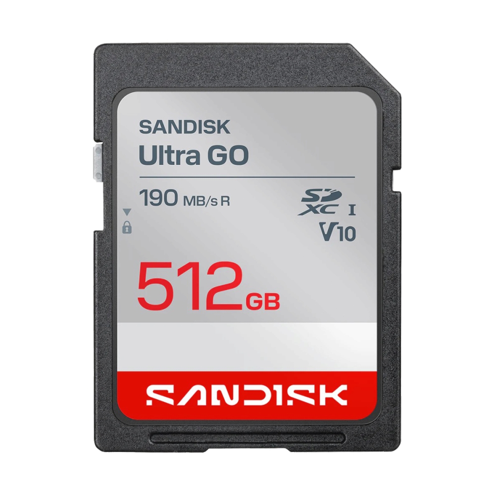 512GB SD Card SANDISK Ultra GO SDSDUGN-512G-GN6IN (190MB/s)
