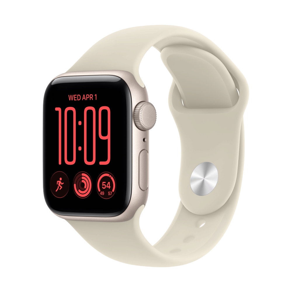 Apple Watch SE 3 GPS 40mm Starlight Aluminium with Sand Sport Band-S/M (MJKR4SA/A)
