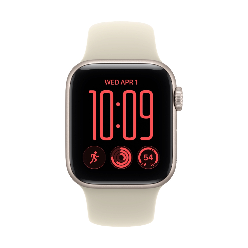 Apple Watch SE 3 GPS 40mm Starlight Aluminium with Sand Sport Band-M/L (MJKW4SA/A)
