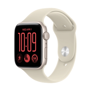 Apple Watch SE 3 GPS 44mm Starlight Aluminium with Sand Sport Band-M/L (MJL54SA/A)