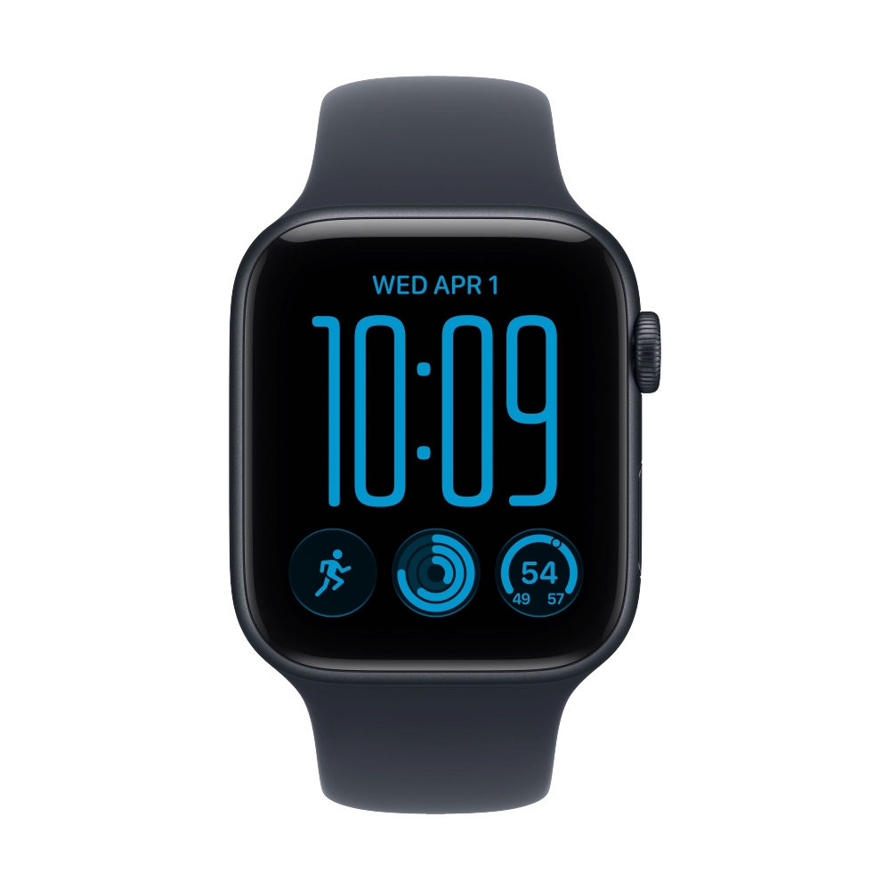 Apple Watch SE 3 GPS 44mm Midnight Aluminium with Navy Blue Sport Band-S/M (MJL74SA/A)