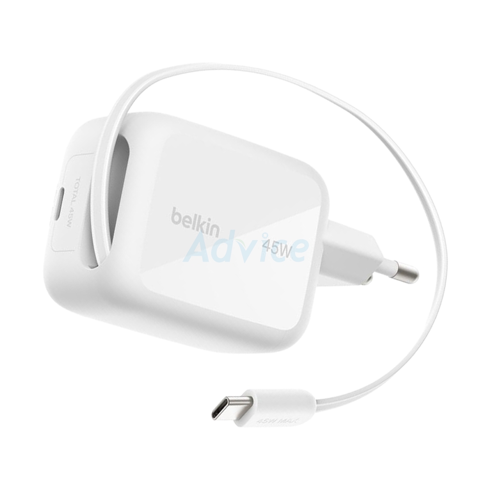 Adapter 1 Type-C Charger BELKIN (45W/WCH023thWH) White