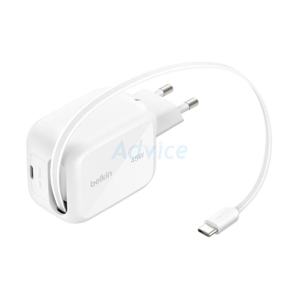 Adapter 1 Type-C Charger BELKIN (45W/WCH023thWH) White
