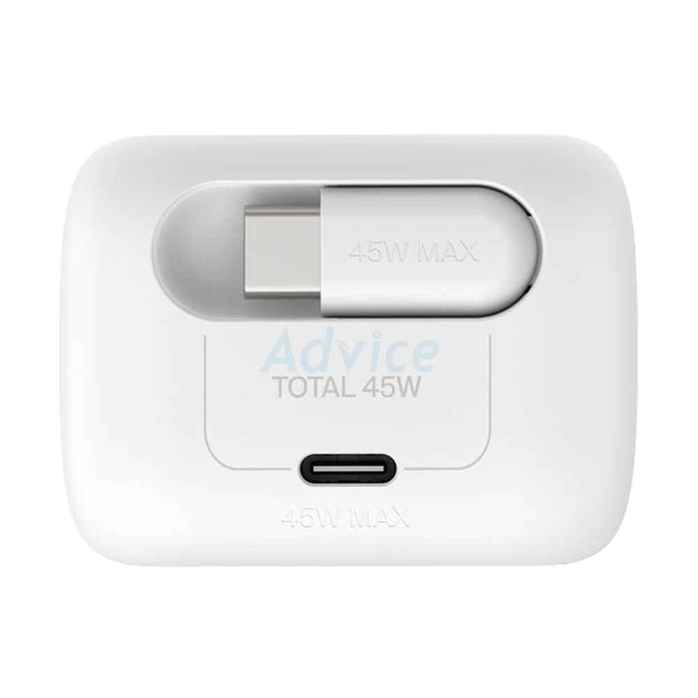 Adapter 1 Type-C Charger BELKIN (45W/WCH023thWH) White