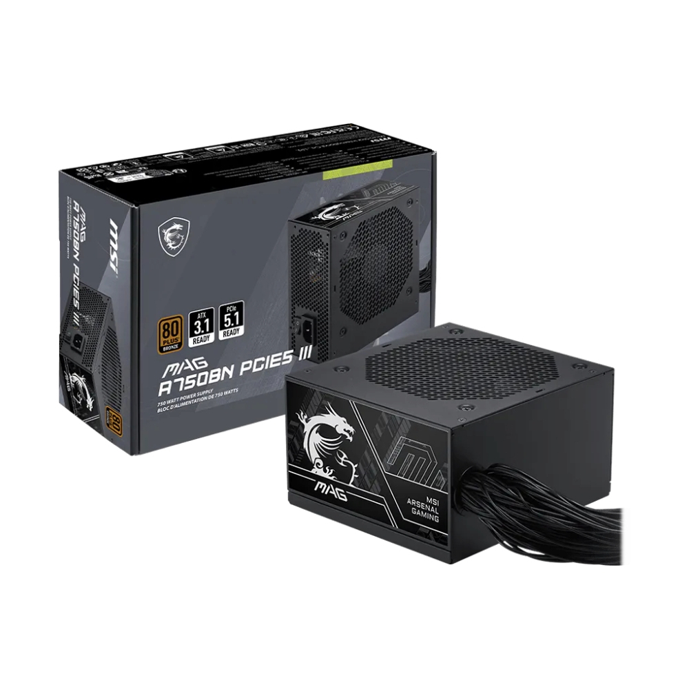 POWER SUPPLY (80+ BRONZE) 750W MSI MAG A750BN PCIE5 III