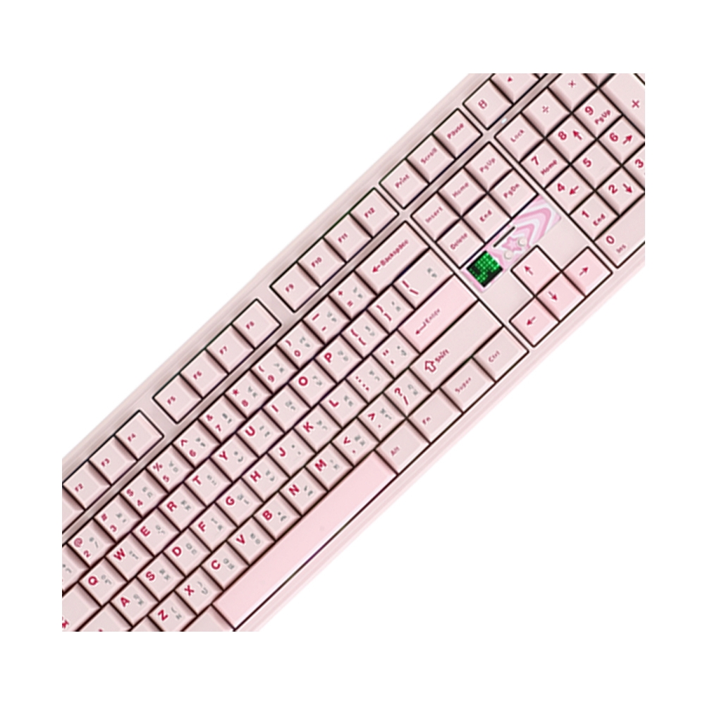 KEYBOARD WIRELESS BLUETOOTH AULA F108PRO V2 PINK (STRAWBERRY MINT SWITCH คีย์บอร์ด)