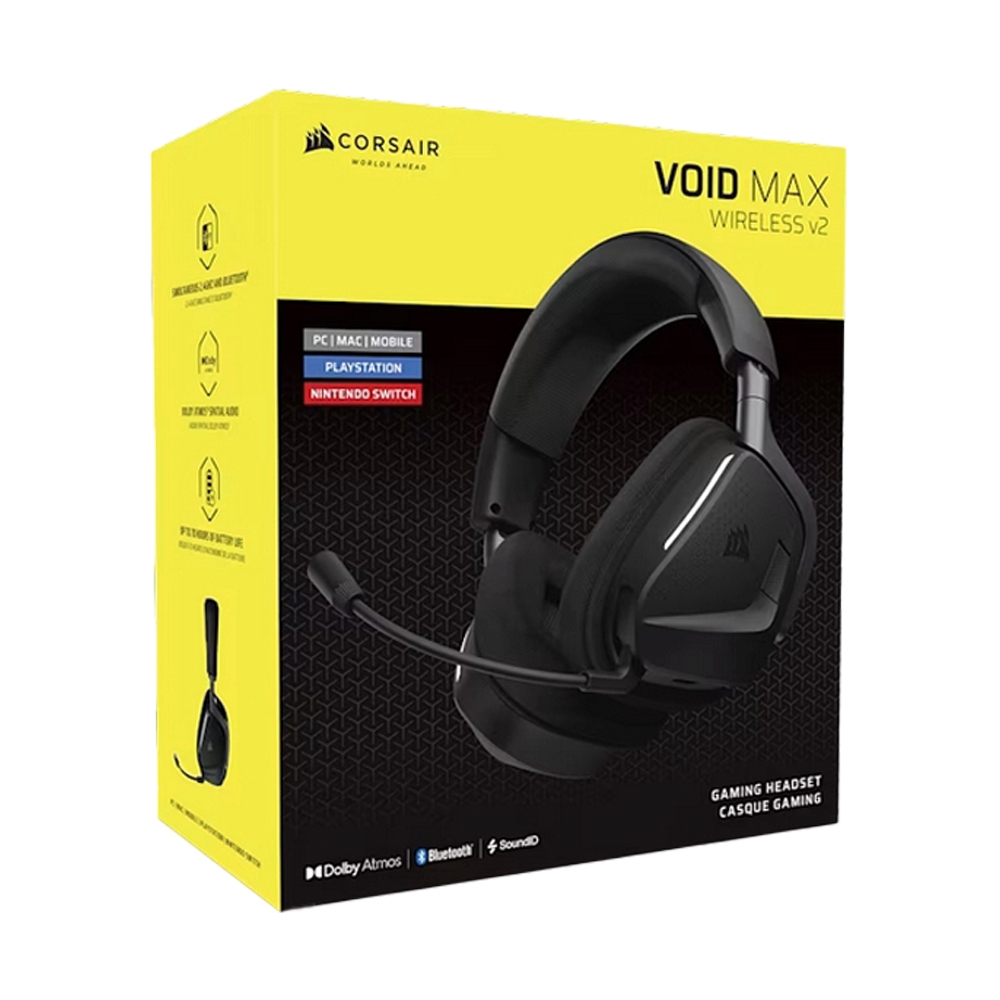 HEADSET WIRELESS CORSAIR VOID MAX WIRELESS V2 BLACK