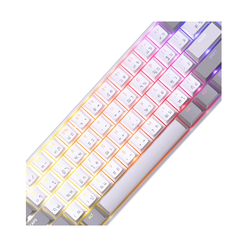 KEYBOARD WIRELESS CORSAIR CLIPPER PRO MINI 60 WHITE (MGX HYPERDRIVE CORE  MAGNETIC SWITCH คีย์บอร์ด)
