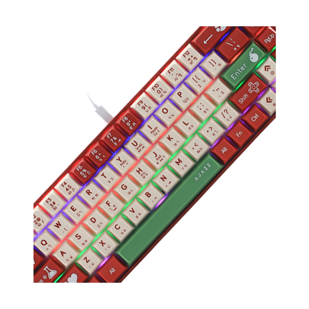 KEYBOARD AJAZZ AK680V2 RG-R RED (คีย์บอร์ด)
