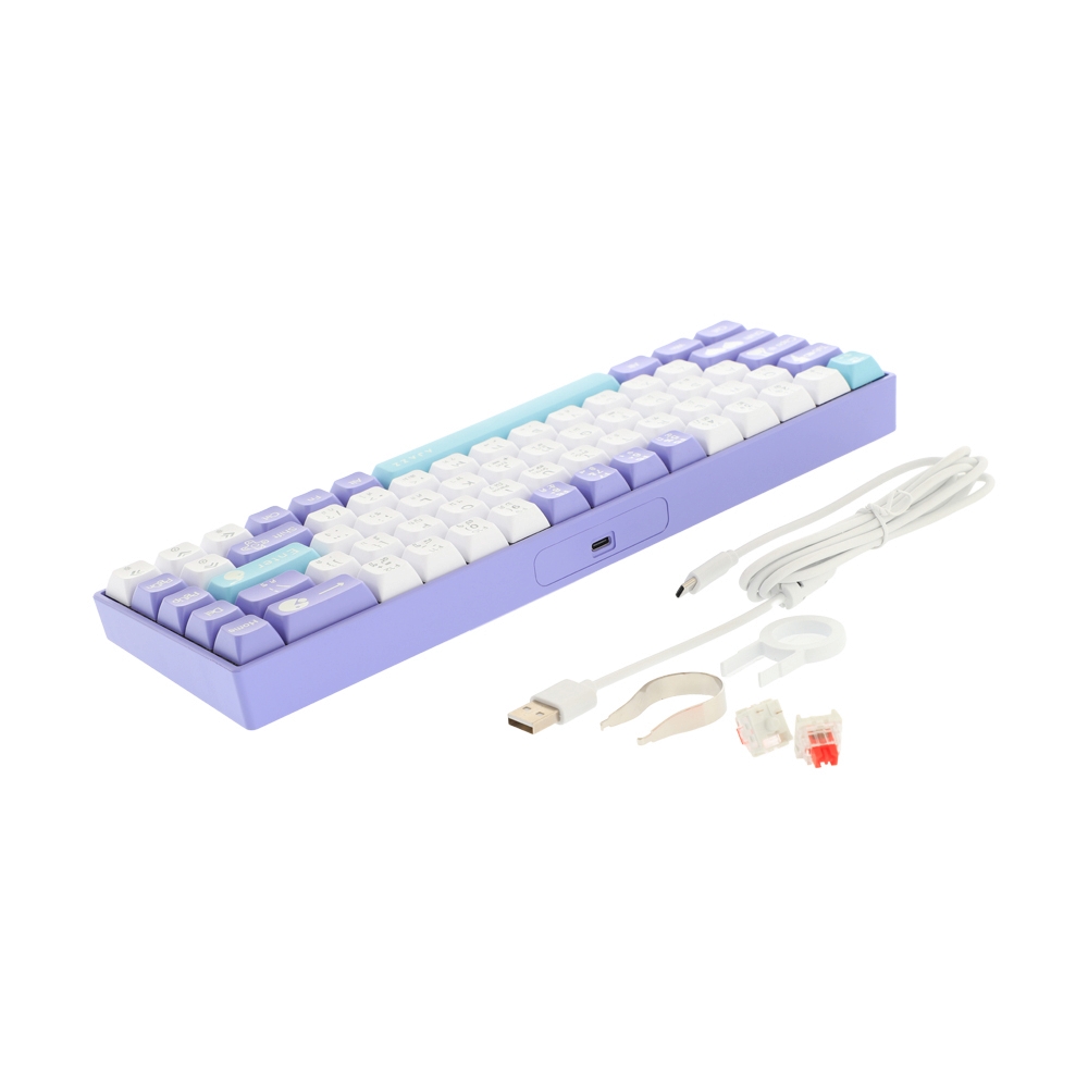 KEYBOARD AJAZZ AK680V2 PG-R PURPLE (คีย์บอร์ด)