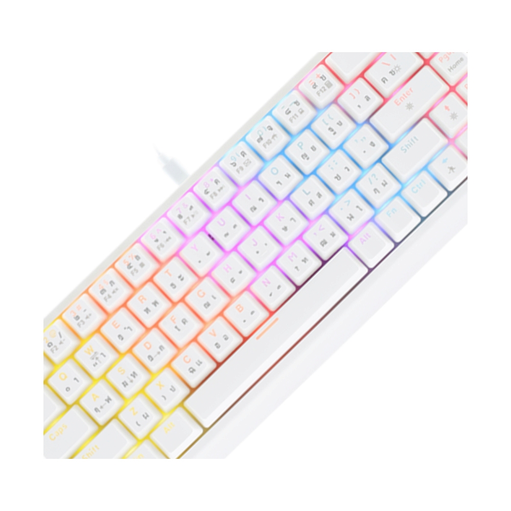 KEYBOARD AJAZZ NK68V2 WHITE (MECHANICAL SWITCH คีย์บอร์ด)