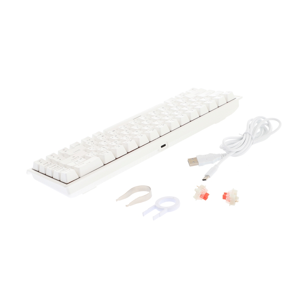 KEYBOARD AJAZZ NK68V2 WHITE (MECHANICAL SWITCH คีย์บอร์ด)