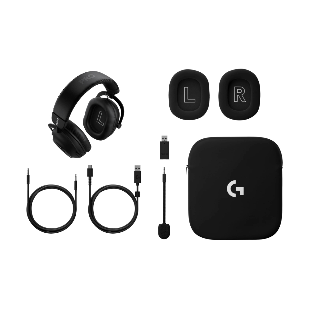 HEADSET WIRELESS BLUETOOTH LOGITECH PRO X 3 LIGHTSPEED BLACK