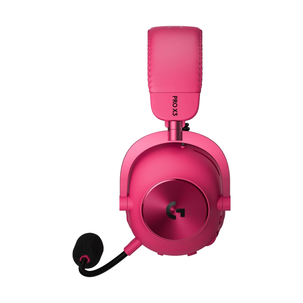HEADSET WIRELESS BLUETOOTH LOGITECH PRO X 3 LIGHTSPEED MAGENTA