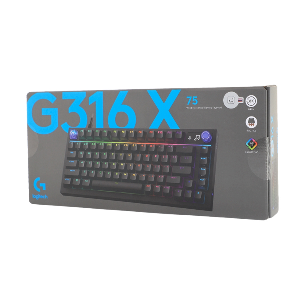 KEYBOARD LOGITECH G316 X 75 BLACK (คีย์บอร์ด)