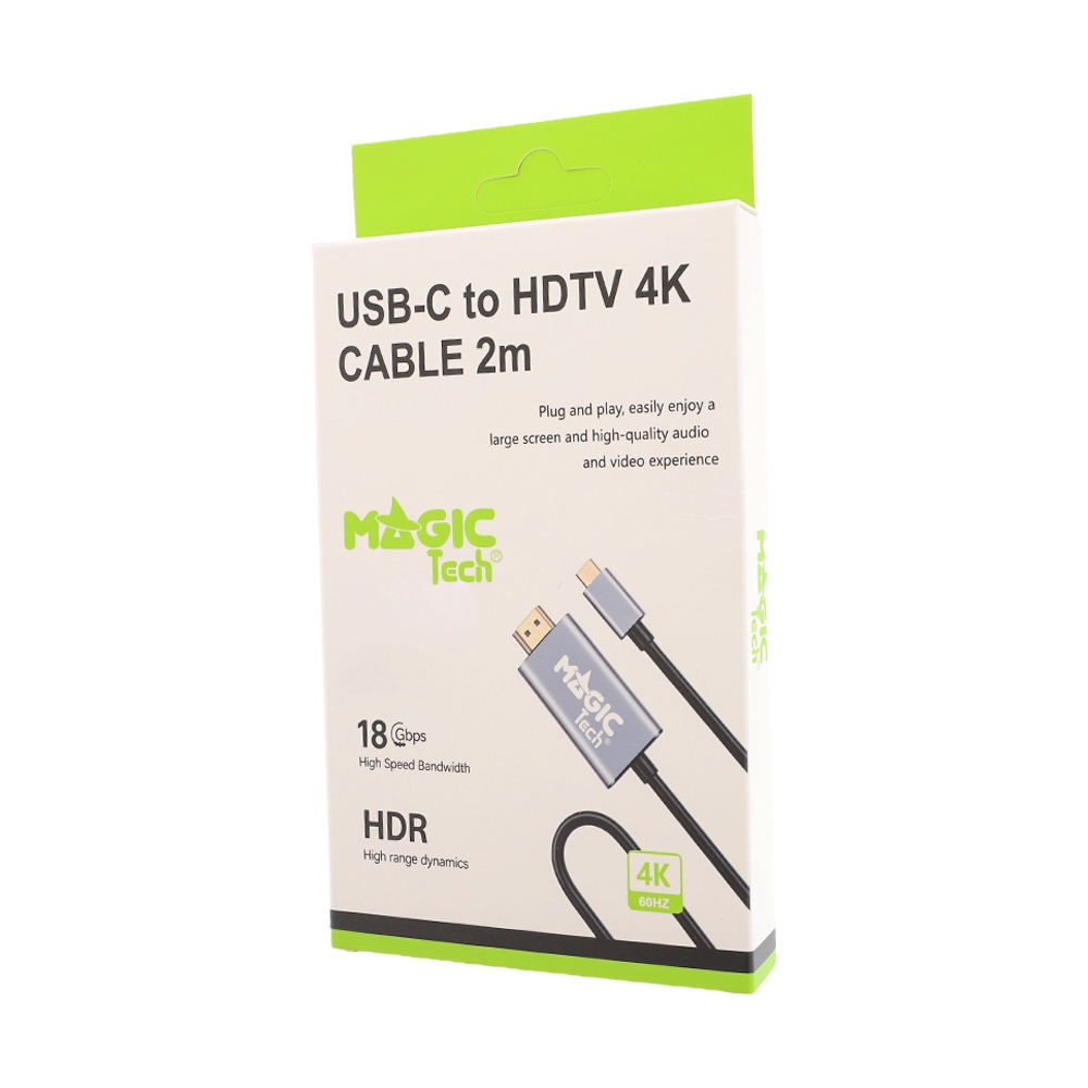 Cable Type-C TO HDMI (2M) MAGICTECH 4K60HZ