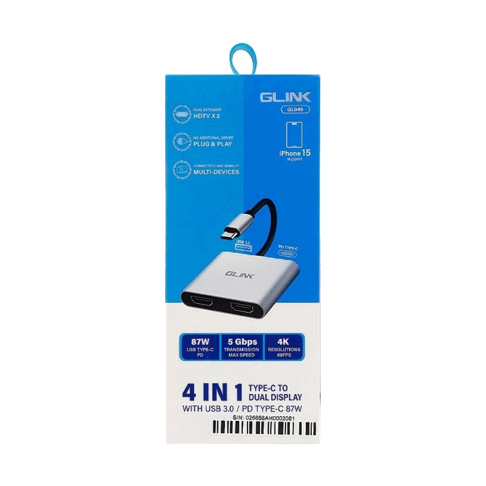 Converter Type-C 4 in 1 GLINK (GL049)