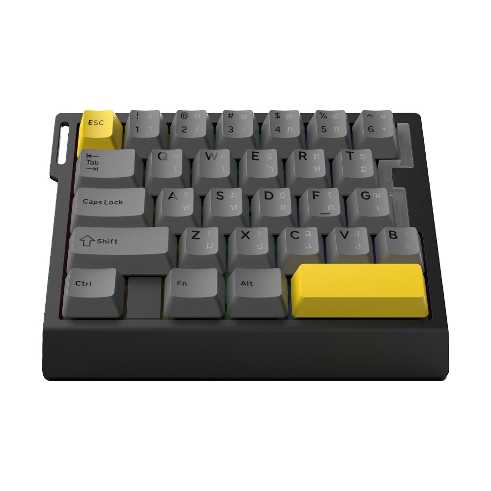 KEYBOARD AJAZZ AK029 HE 8K RT0.01 BLACK YELLOW (MAGNETIC SWITCH คีย์บอร์ด)