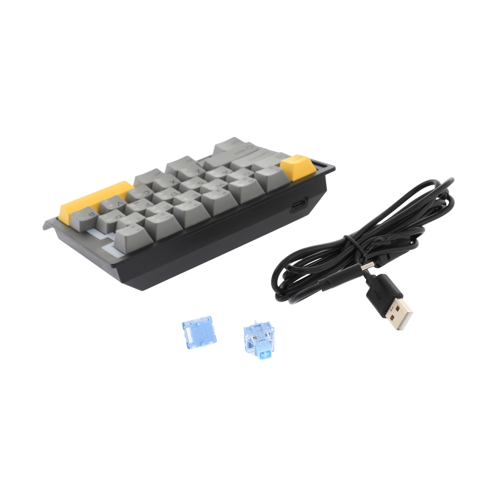 KEYBOARD AJAZZ AK029 HE 8K RT0.01 BLACK YELLOW (MAGNETIC SWITCH คีย์บอร์ด)