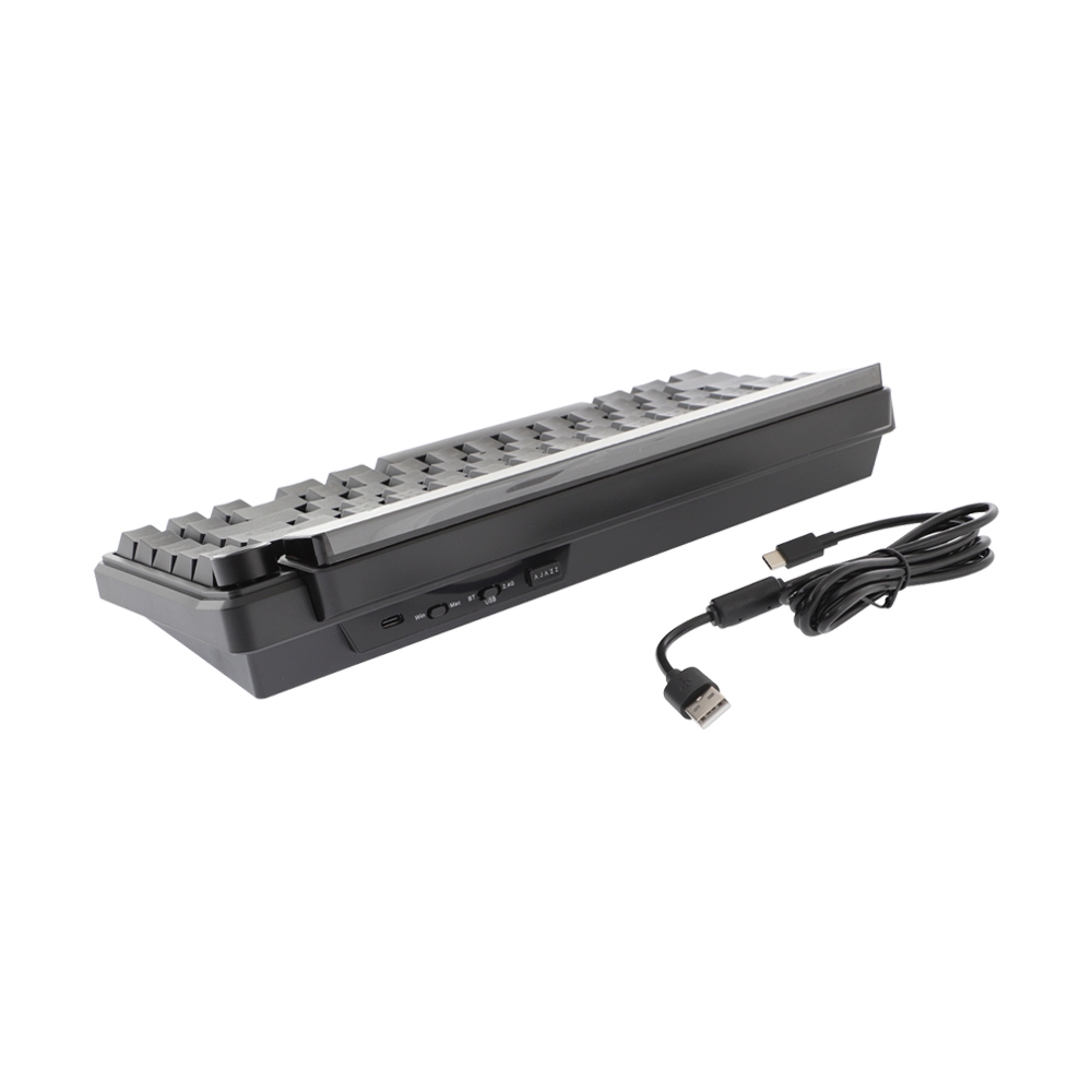 KEYBOARD WIRELESS BLUETOOTH AJAZZ PIXEL68 POLING RATE GASKET BLACK (LINEAR SWITCH คีย์บอร์ด)