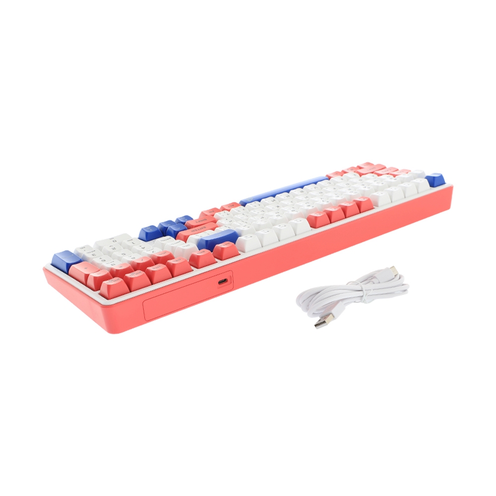 KEYBOARD SIGNO KB735WR ELENOSS WHITE RED (RUBBER DOME SWITCH คีย์บอร์ด)