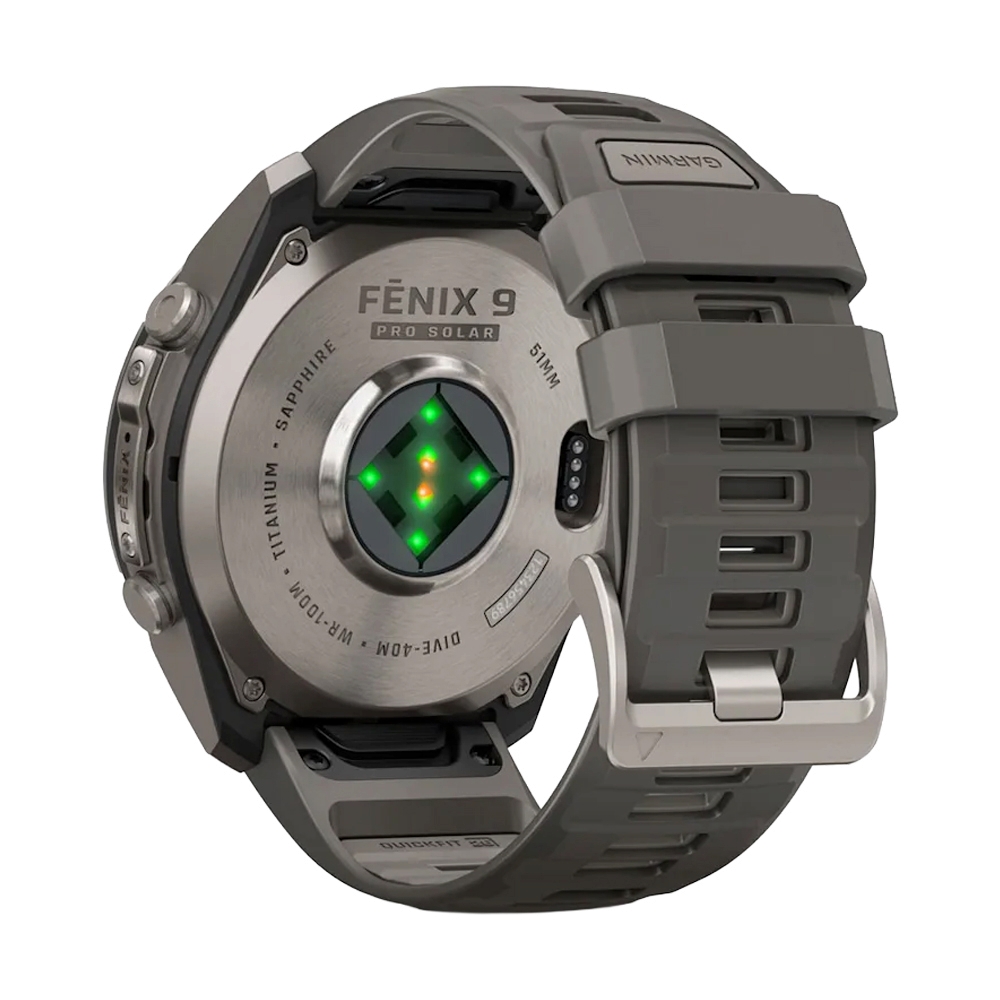 GARMIN FENIX 9 Pro 51MM SOLAR SMARTWATCH (PEBBLE GRAY/SILVER GRAY)