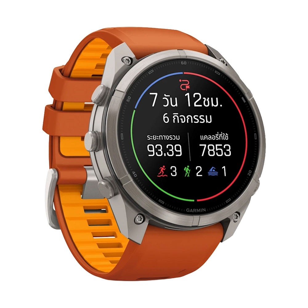 GARMIN FENIX 9 Pro 51MM AMOLED SMARTWATCH (AUTUMN ORANGE/SPARK ORANGE)