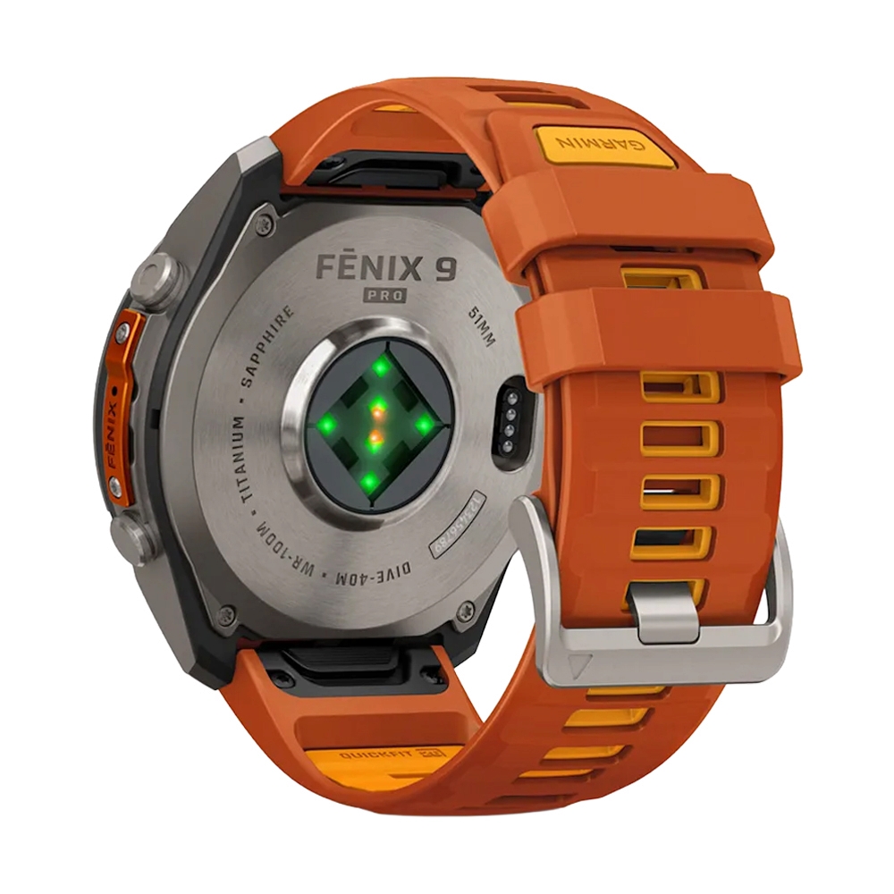 GARMIN FENIX 9 Pro 51MM AMOLED SMARTWATCH (AUTUMN ORANGE/SPARK ORANGE)