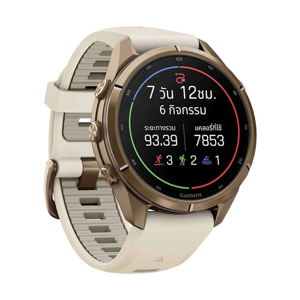 GARMIN FENIX 9 Pro 43MM AMOLED SMARTWATCH (CREAM/FRENCH GRAY)